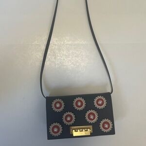 Zac Posen blue with flowers like new handbag